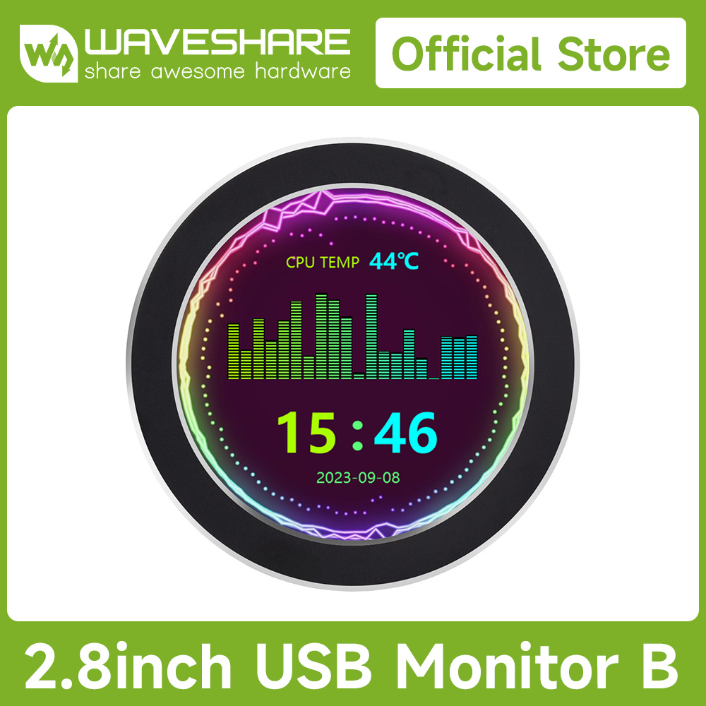 Monitor USB Waveshare 2,1/2,8/ - Cpu Cooler reseña y precio