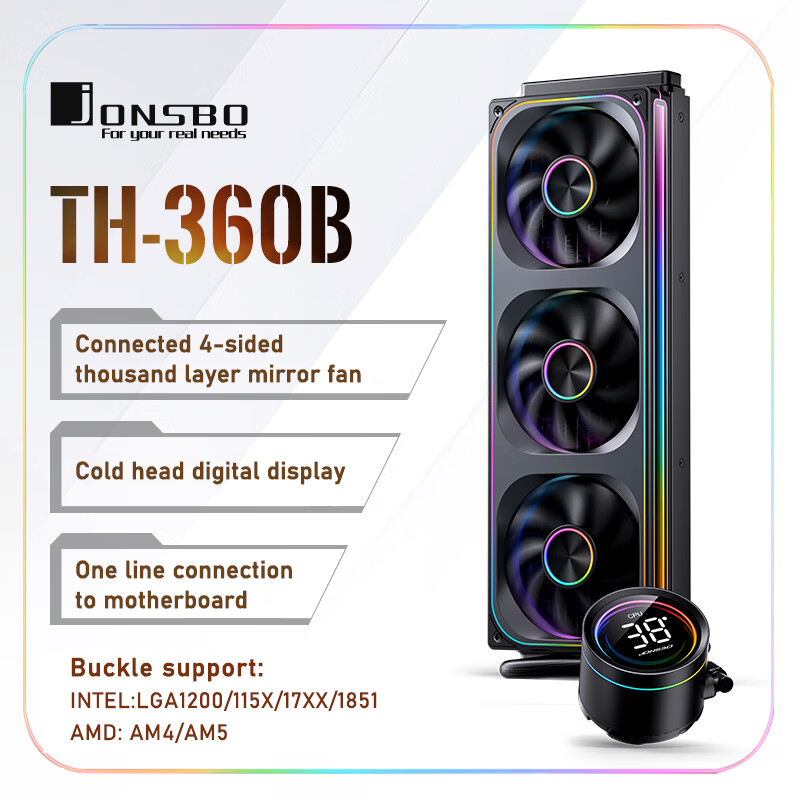 Jonsbo TH-360 AIO CPU refriger - Aio Liquid Cooler reseña y precio