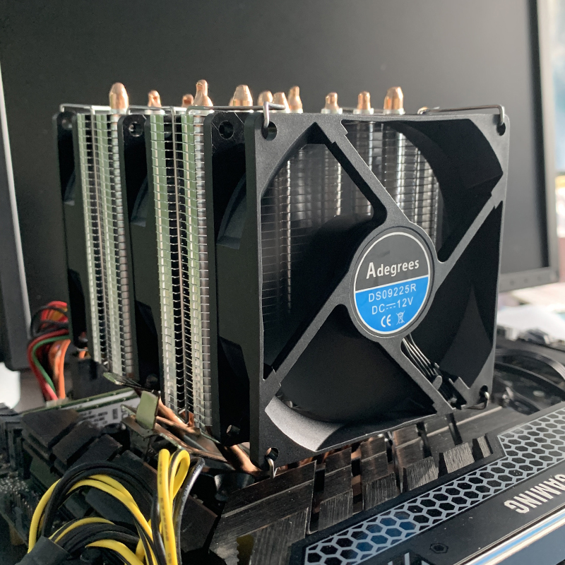 Enfriador de CPU con 6 tubos d - Cpu Heatsink reseña y precio